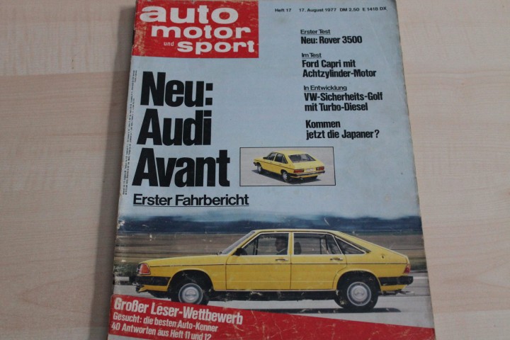 Deckblatt Auto Motor und Sport (17/1977)